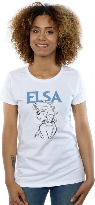 Immagine prodotto Disney Frozen Elsa Profile Sketch Maglietta Donna (L)