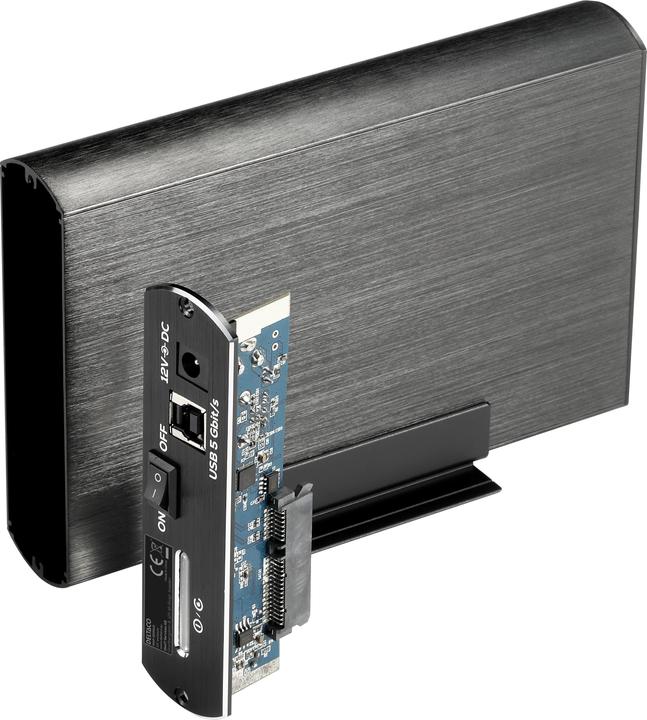 Actual product image Deltaco MAP-GD34U3 - HDD Enclosure - 3.5 Inch - Serial ATA III - USB Connectivity - Weak (3.5")