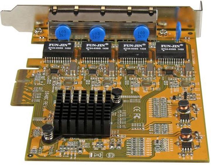 Immagine prodotto StarTech 4 Port Gigabit PCIe Network Card (Ethernet, RJ45)