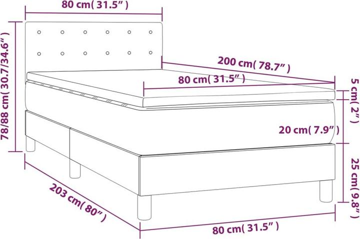 Produktbild VidaXL Jace (80 x 200 cm, 80 x 200 cm)