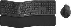Produktbild Rapoo Ergonomische Multi mode Kombo Set "8810ME", Grau, QWERTZ (DE)