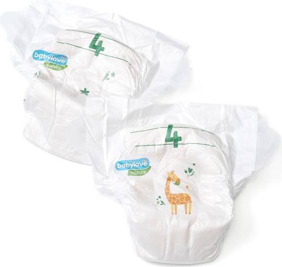 Produktbild dm babylove nature Windeln (Gr. 4, Tragepack, 34 Stück)