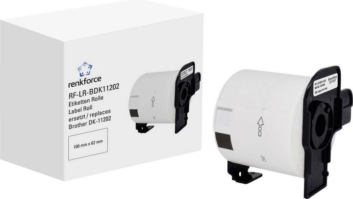 Produktbild Renkforce Etiketten Rolle 62 x 100 mm Papier Weiss 300 St. Standard RF-6027498 Ve