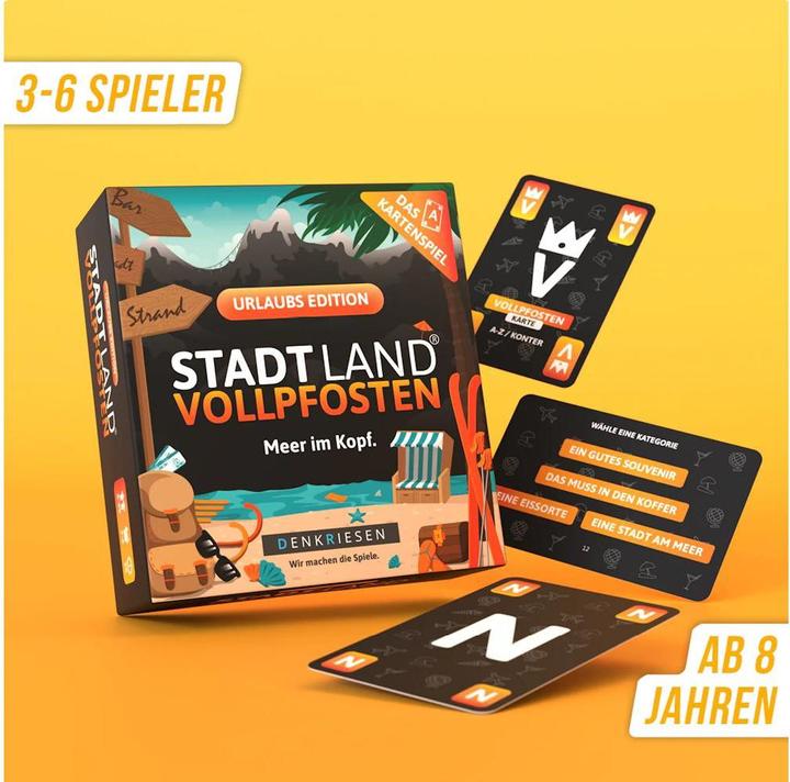 Image du produit Denkriesen - VILLE TERRE A TERRE® - Le jeu de cartes - URLAUB EDITION - "La mer en tête. (Allemand)