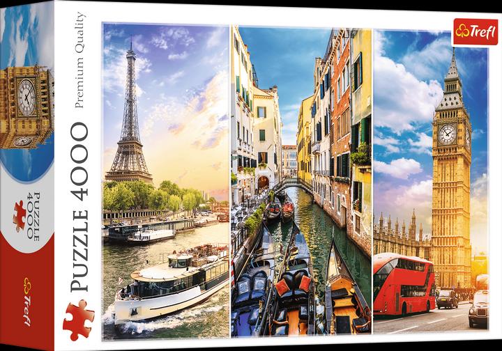 Actual product image Trefl Puzzle Trip through Europe Collage 4000 pieces (4000 pieces)