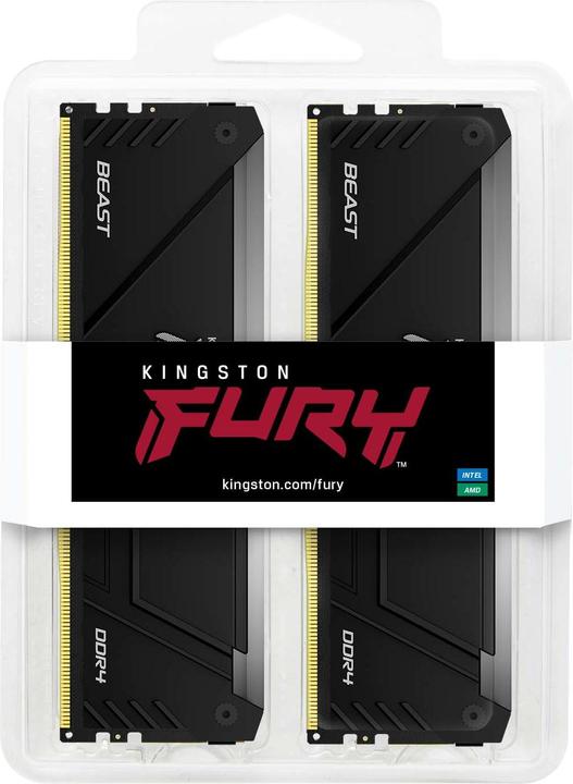 Actual product image Kingston Fury Beast (2 x 16GB, 1800 MHz, DDR4-RAM, DIMM)