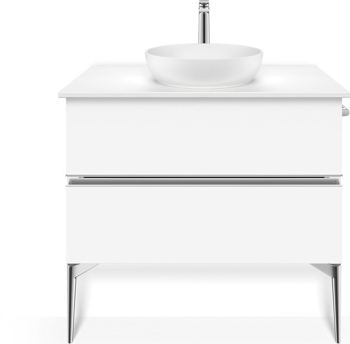 Produktbild Duravit Sivida Aufsatzwaschtisch, rund, 400x400mm, ohne Hahnloch, ohne Überlauf (400 mm, 400 mm)