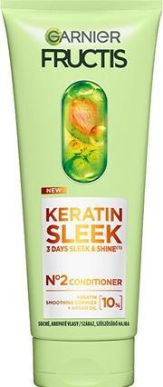 Garnier Fructis Keratin Sleek Conditioner For Dry And Frizzy Hair - 200 Ml (200 ml)