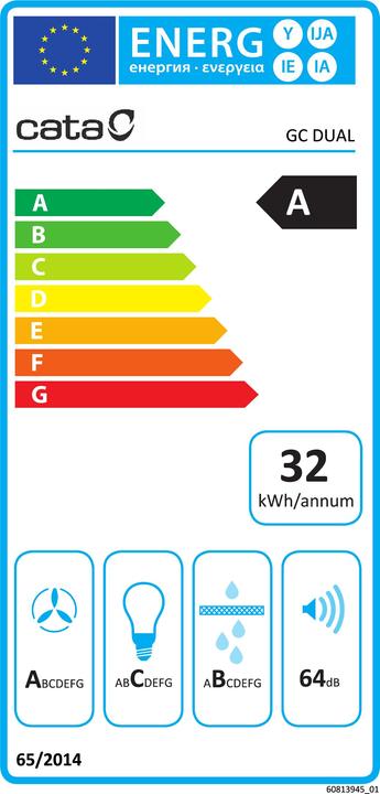 Energy Label Cata GC DUAL WH 75