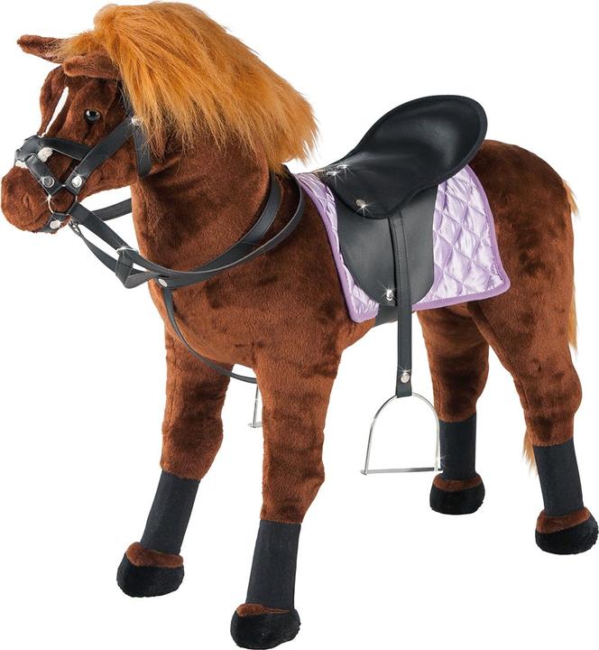 Actual product image Happy People Plush horse with sound Load capacity approx. 100kg brown 80x70cm