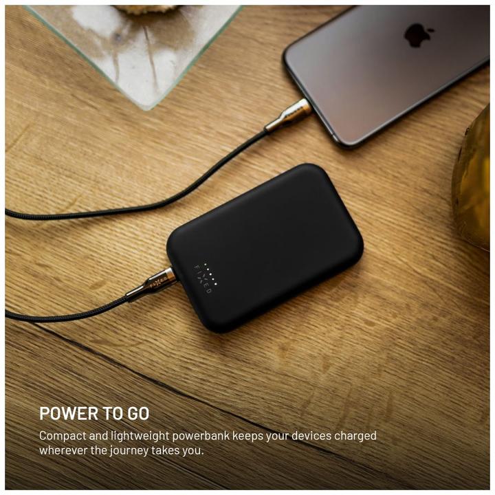 Actual product image Fixed MagZen Trådløs PD 20W Power Bank 10.000 mAh Sort Powerbank - Sort - 10000 mAh (10000 mAh, 12 Wh)