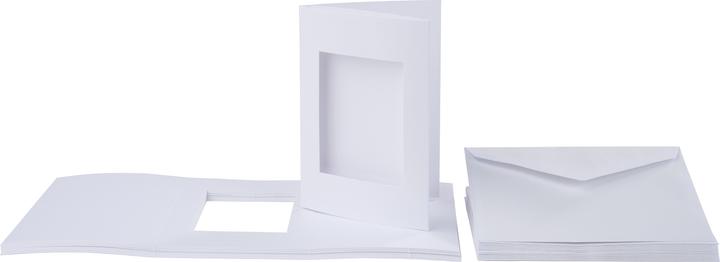 Actual product image VBS Rectangle" passe-partout cards, 20 pieces, DIN A6, white (20 pcs.)