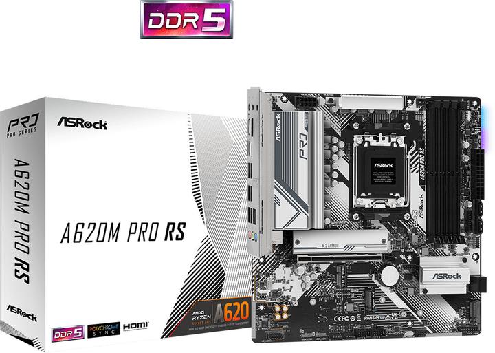 Produktbild AsRock A620M Pro RS (AM5, AMD A620, mATX)