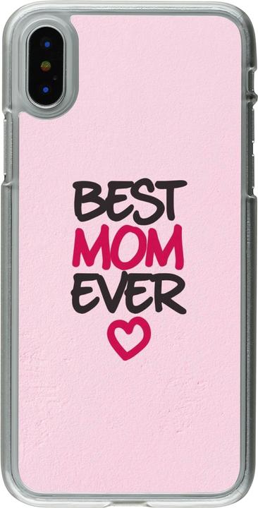 Produktbild PhoneLook Hülle transparent Mom 2023 best Mom ever pink (Apple iPhone X, Apple iPhone XS)