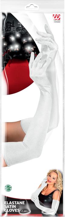 Image du produit Widmann Gants blancs longs en satin stretch 60cm