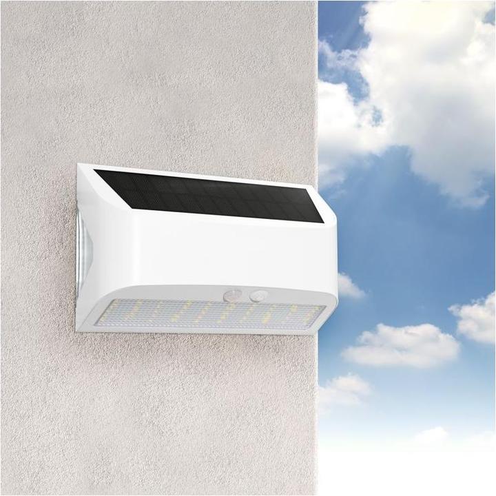 Produktbild Century Arcadia Max Solar LED-Wandleuchte weiss (600 lm, IP65)