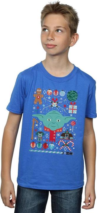 Image du produit Star Wars - T-shirt YODA CHRISTMAS - Garçon (152, 158)