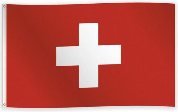 Fiesta Grosse Fahne aus Stoff Schweiz