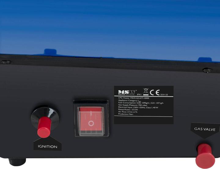 Produktbild MSW Gasheizer Gasstrahler Gas Heizgebläse manuelle Zündung Gaskanone 10000 W 110 m² (10000 W)