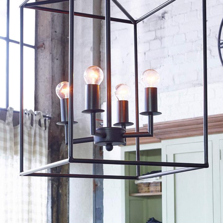 Image du produit Loberon Lampe à suspendre Elian noir antique (E14)