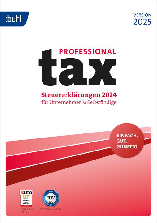 Buhl Data Service tax 2025 Professional Download Code (1 User, 1 Geräte/User, unbegrenzt)