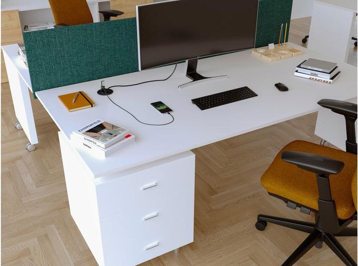 Produktbild IB Connect DIVUS Steckdoseneinheit weiss 1x Typ 13 1x USB A/C 1x HDMI