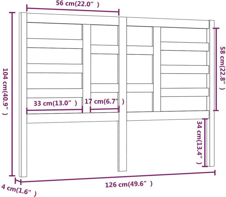 Image du produit VidaXL Edan (126 x 4 x 104 cm)