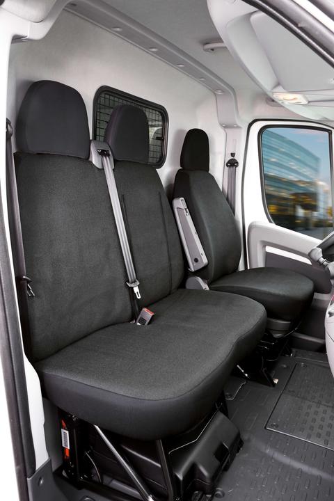 Actual product image Walser Seat covers for Fiat Ducato single seat and double bench front in polyester BJ 06/2014 today