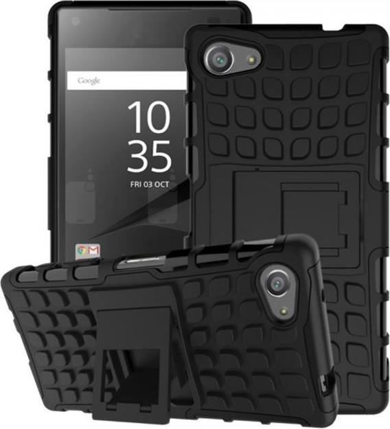 Immagine prodotto Robusta custodia in plastica rigida con cavalletto (Sony Xperia Z5 Compact)