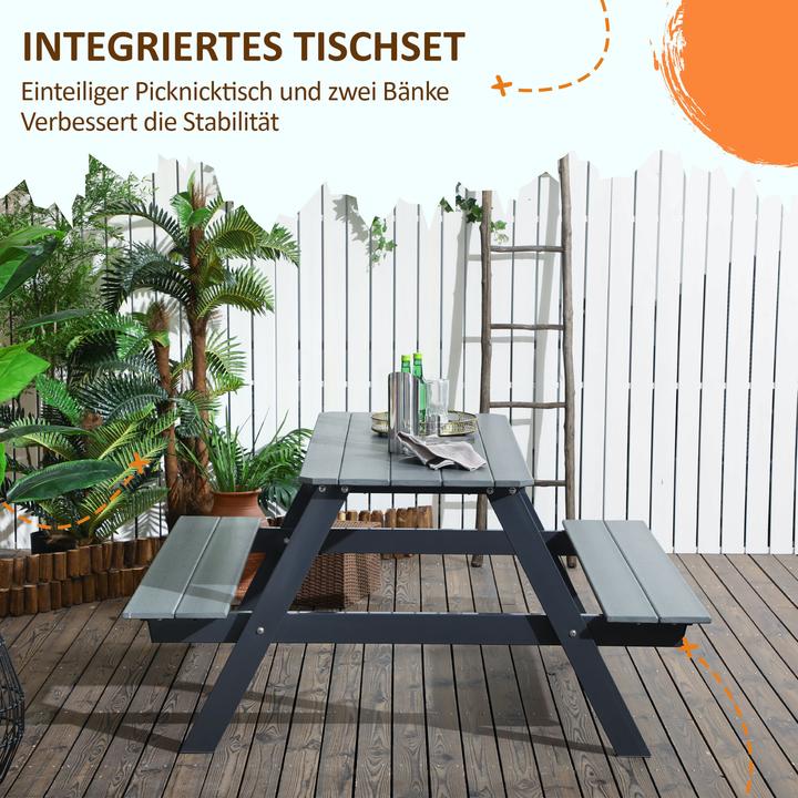 Produktbild Outsunny Picknick Tisch mit Bank