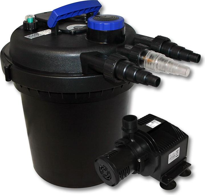 Produktbild Wiltec Druckfilter Set 6000l 11W UVC Teichklärer 65W Pumpe 501