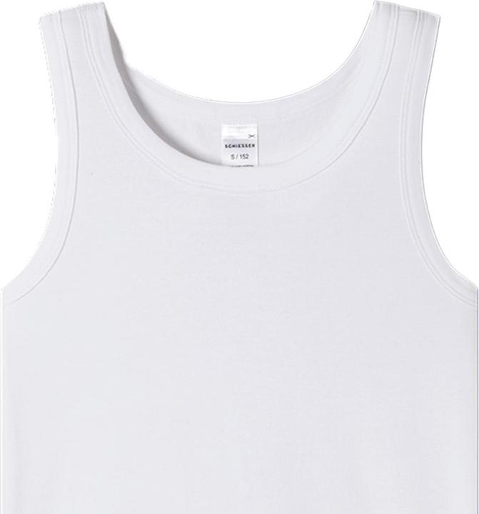 Actual product image Schiesser 2-pack Teens Boys 95/5 Organic Cotton vest / tank top (164)