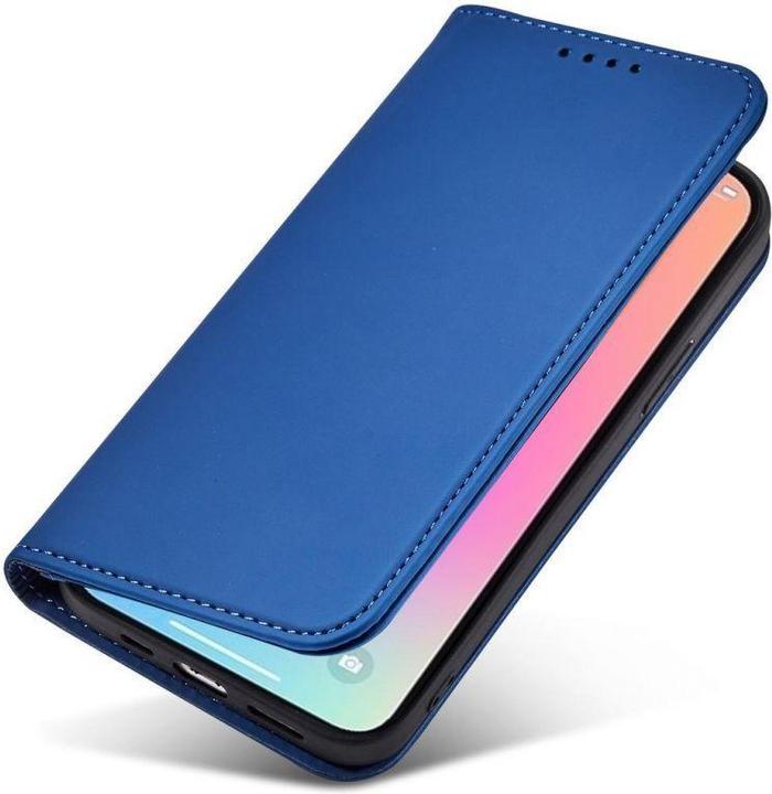 Produktbild Hurtel Magnet Card Case for iPhone 13 Pro cover card wallet card stand blue (Apple iPhone 13 Pro)