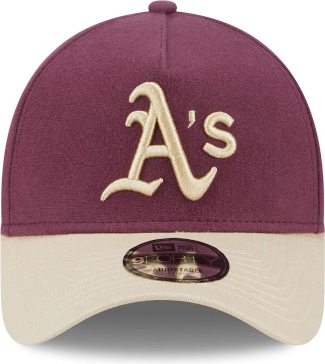Produktbild New Era A-Frame 9Forty Cap MOLESKIN Oakland Athletics maroon (One Size)