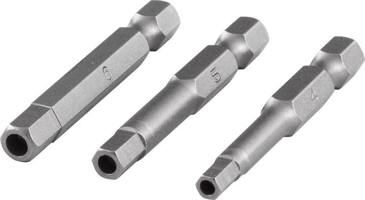 wolfcraft Wolfcraft 1 set di cacciaviti a lama 3 pezzi esagono incassato L. 4,5,6 (4, 5, 6 mm)
