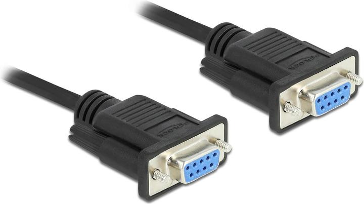 Actual product image Delock Serial cable RS-232 D-Sub 9 female to female null modem with narrow connector housing (10 m)
