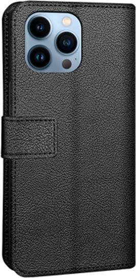 Actual product image Just in Case PU-leather Book Case Black Apple iPhone 13 Pro Max (Apple iPhone 13 Pro Max)