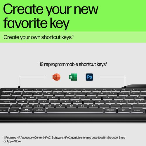 Image du produit HP 400 Clavier rétroéclairé filaire (CH, Filaire)