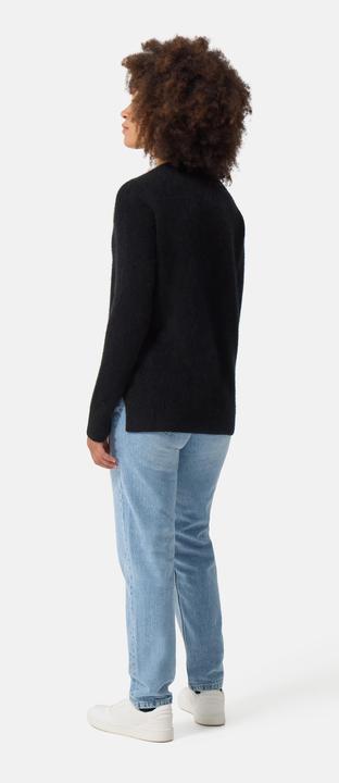 Produktbild Cash-Mere Brushed Kaschmir Rundhals Pullover mit Seitenschlitzen (XS)