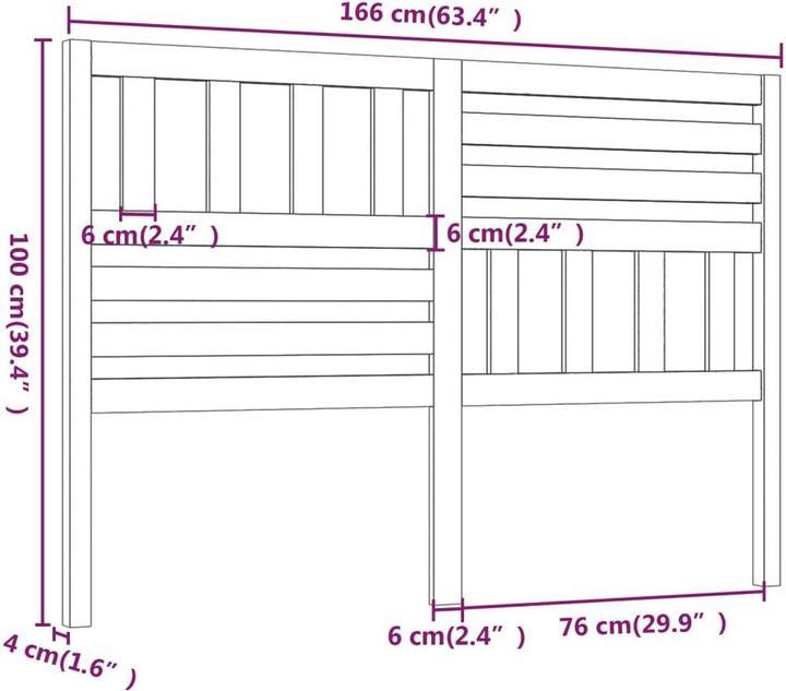Actual product image VidaXL Kipper (166 x 4 x 100 cm)
