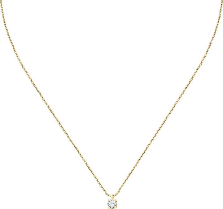 La Petite Story Gold-plated necklace with clear zircon Silver LPS10AWV09 (925er Silber)