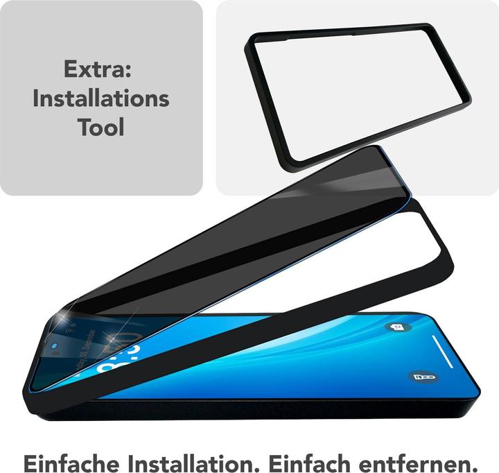 Produktbild Nalia AntiSpyX - Privacy Schutzglas mit Schablone - Full Screen Anti-Spy Protector (1 Stück, Samsung Galaxy S25)