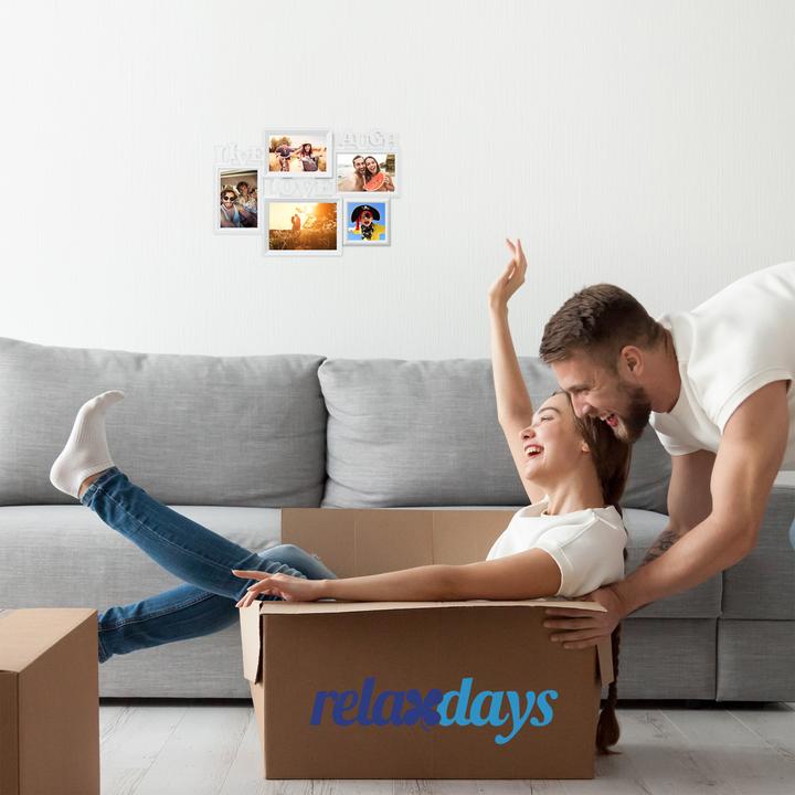 Actual product image Relaxdays Picture Frame Live Love Laugh (10 x 10 cm, 10 x 15 cm, 18 x 13 cm)