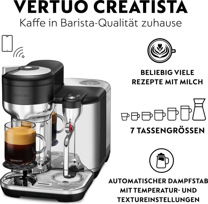 Produktbild Sage Nespresso Vertuo Creatista (NESPRESSO Vertuo, CH-Stecker)