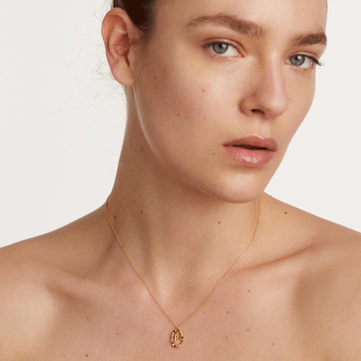 Actual product image Pd Paola New Letters P Necklace (Silver 925, 50 cm)