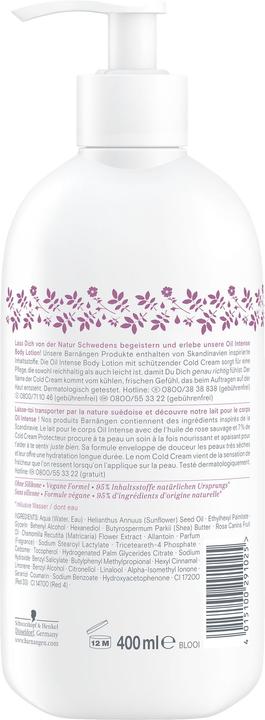 Barnängen Lait corporel intensif en huile pour le corps (Crème pour le corps, 400 ml)