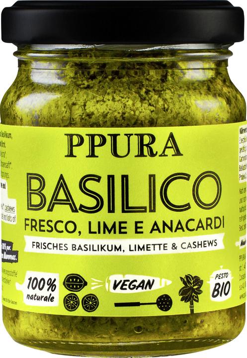 Actual product image Ppura Pesto fresh basil lime (120 g)