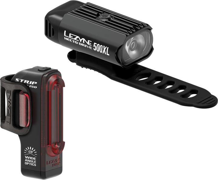 Lezyne Hecto Drive 500XL / Strip Pair (500 lm, 150 lm)