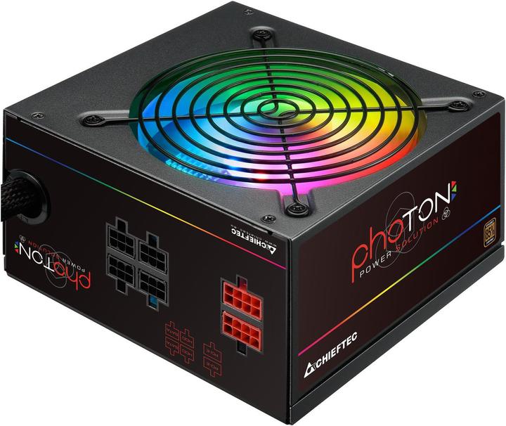 Chieftec Photon RGB 650W ATX 12V 85 proc Bronze Active PFC 120mm tylus RGB ventiliatorius (650 W)