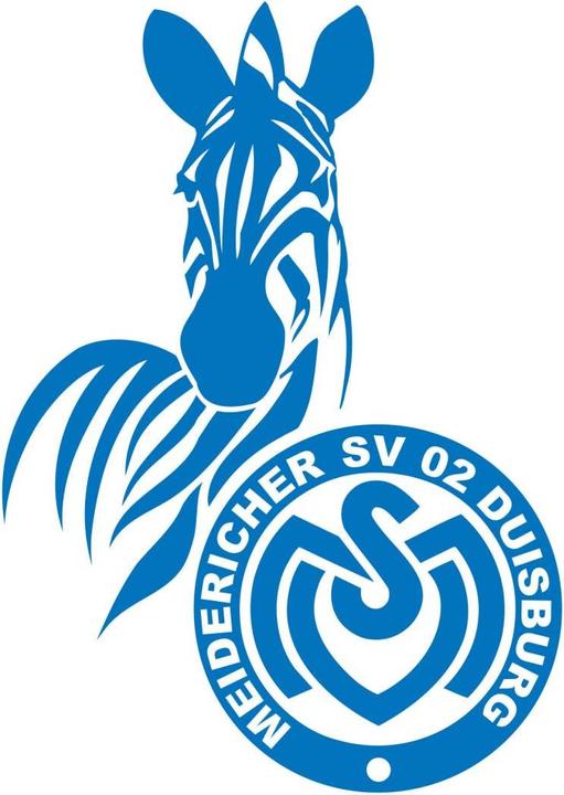 Actual product image MSV Duisburg logotype (80 x 113 cm)